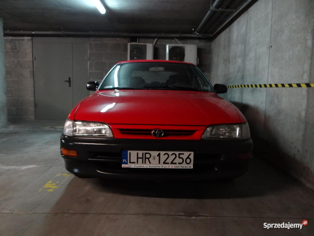 i niezawodna toyota corolla 13 b 5d 88 czerwona nieuszkodzony Pruszków sprzedam