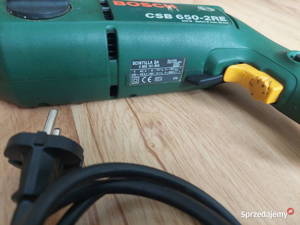 Wiertarka udarowa BOSCH CSB 6502RE 650W Wiertarki i wkrętarki mazowieckie Radom