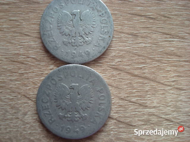 Moneta 1 z 1949 r kujawsko-pomorskie Bądkowo