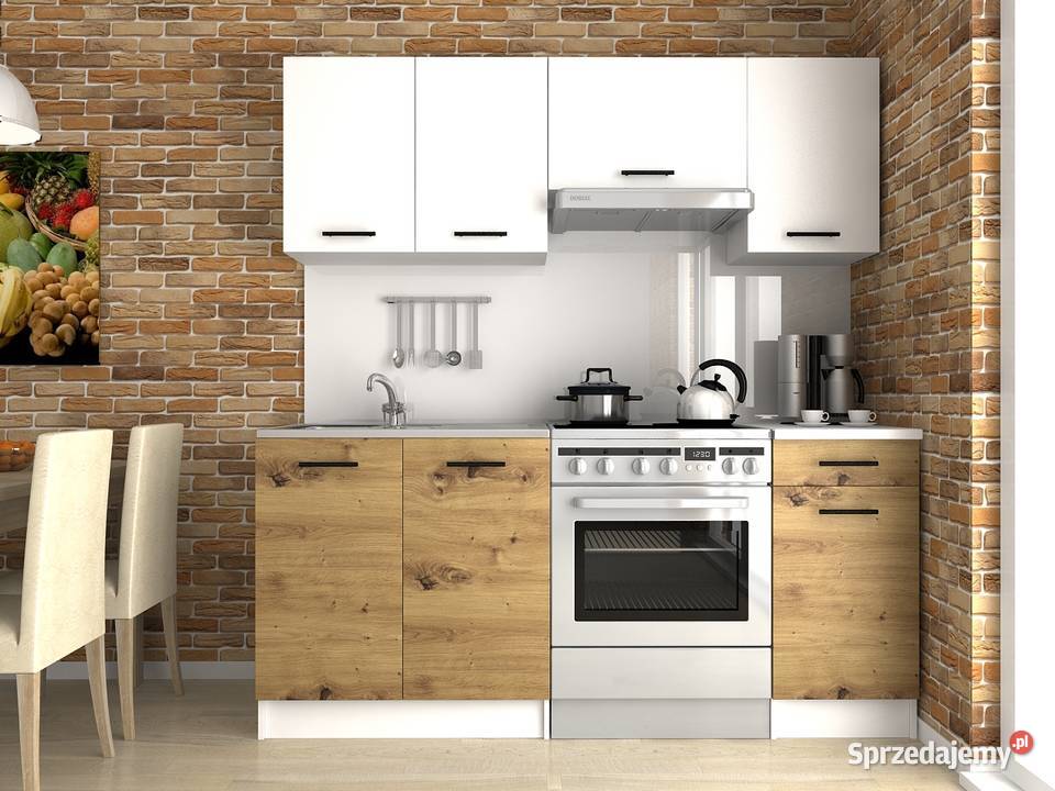Kuchnia LUIZA I 18 m biały dąb artisan Brody
