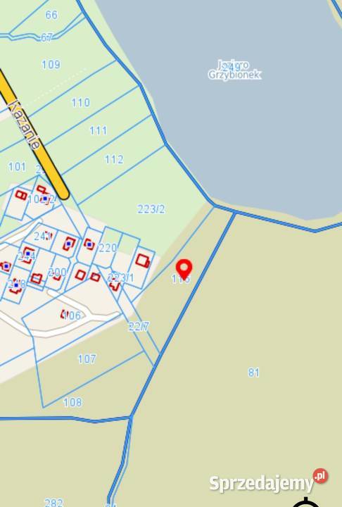Kapalica 2900 m2 graniczy z jeziorem Grzybionek 2900m2 Poznań