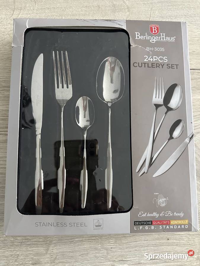Zestaw sztućców 24 sztuki stal nierdzewna łódzkie Łódź sprzedam