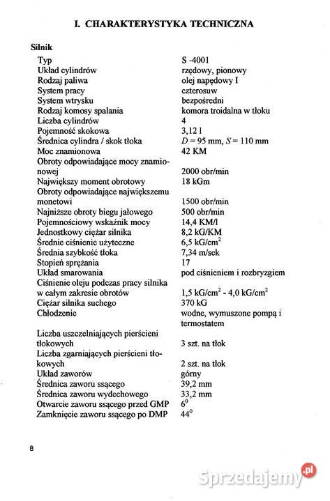 Ursus 4011 instrukcja obsługi Stalowa Wola sprzedam