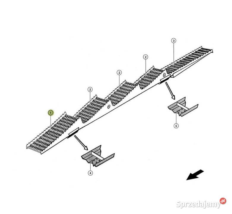 Wkład wytrząsacza do kombajnu Claas Lexion Mega nieuszkodzony opolskie