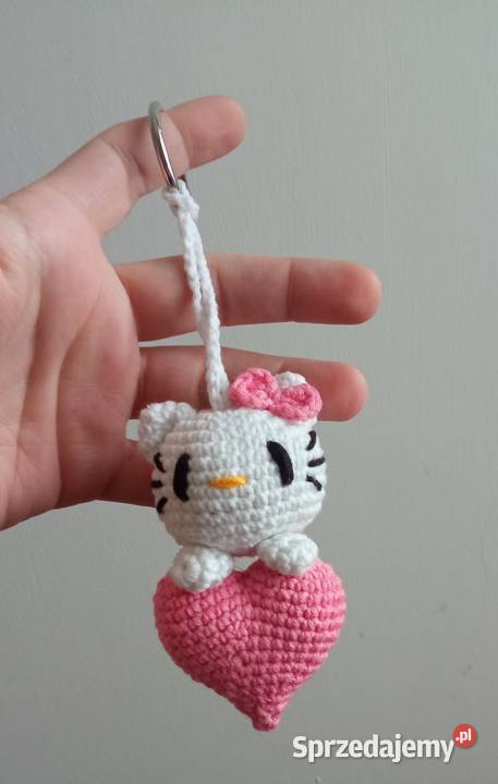 Hello Kitty brelok do kluczy zawieszka wykonana Łask