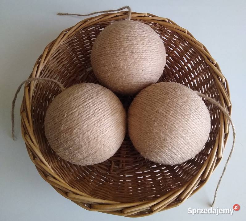 Kulka Kula Bombka Styropianowa Ozdoba Baza Juta pomorskie