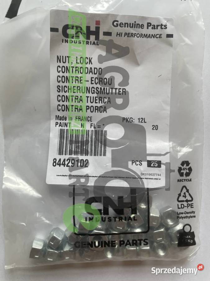 84429102 NAKRĘTKA M6 CNH Części zamienne