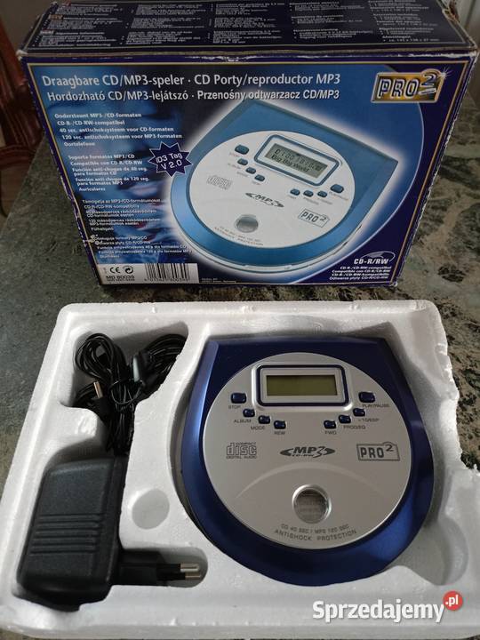 Discman CD MP3 z zasilaczem Medion Germany Drawski Młyn
