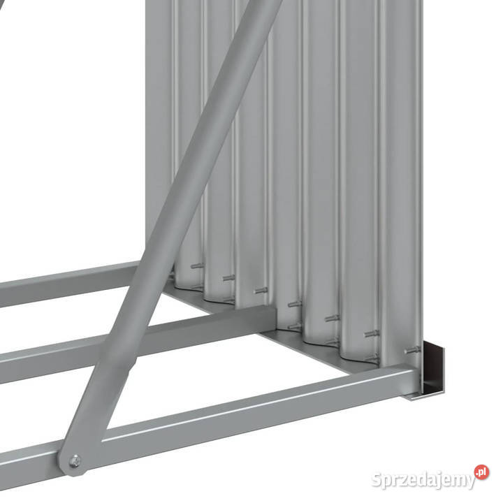 Stojak na drewno zielony 180x45x100 stal Pozostałe Warszawa