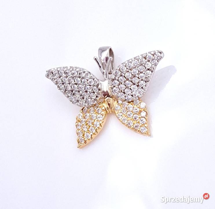 20 Wisiorek Złoty 585 Motyl Z1097 Poznań