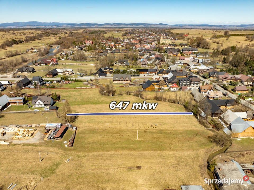 Działka Budowlana Chochołów 647m2 647m2