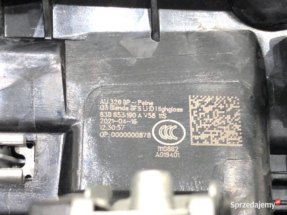 LISTWY DEKOR AUDI Q3 II 83A857115 SUV