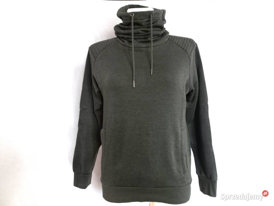 BLUZA zielona Komin ocieplana r SM bawełna Białystok