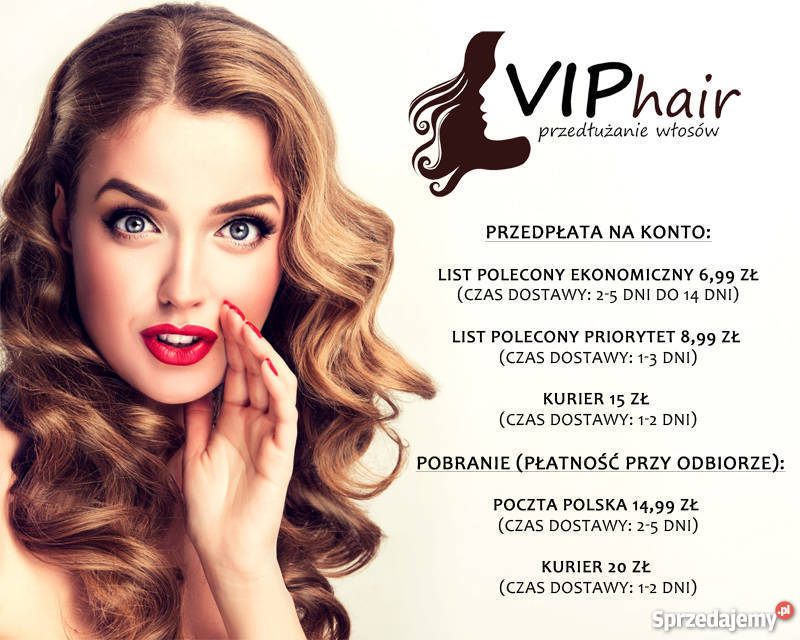 ZESTAW DOPINEK VIPhair clip on in PROSTE 52 Łowicz sprzedam