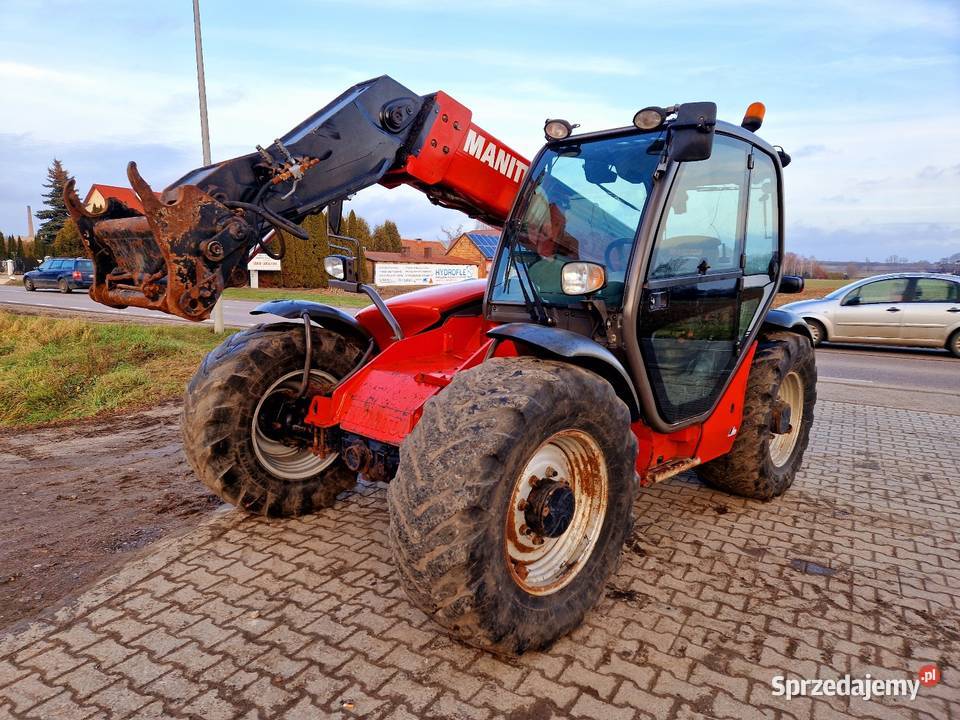 Manitou MLT 634120 lsu 2009r stan Orginał Jcb Pneumatyczne siedzenie Dobrzyniewo Duże