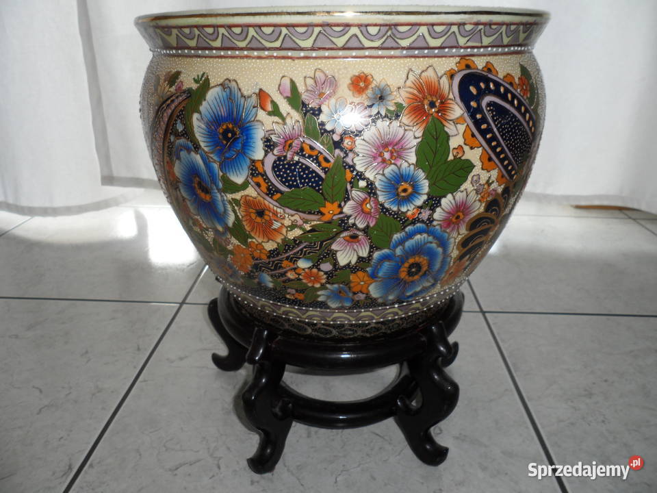 donica waza chińska malowana ręcznie