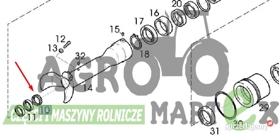 6000104495 3665689M1 936193 ŁOŻYSKO IGIEŁKOWE