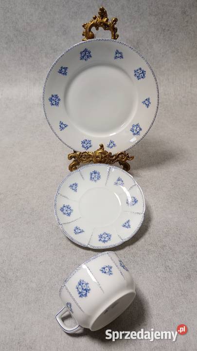 Thomas Rosenthal Art Nouveau Filiżanka Porcelana i szkło Dobrzany