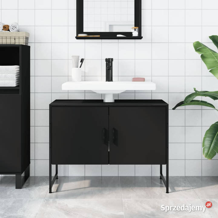 Szafka pod umywalkę czarna 80x33x60 WM842461 Warszawa sprzedam
