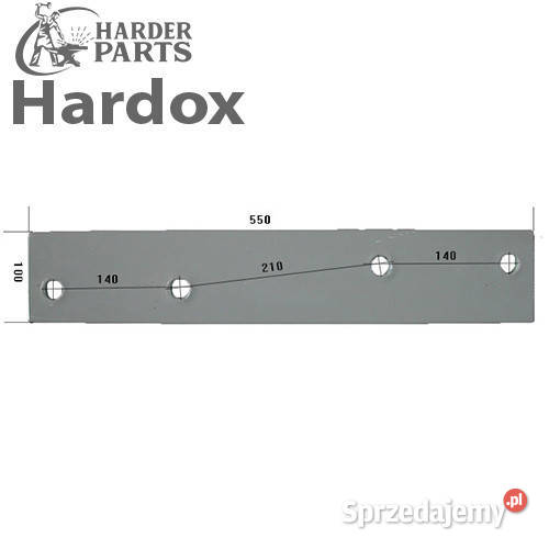Płoza długa HARDOX 123162P części do pługa KRONE Suwałki