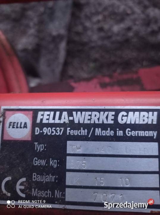 Przetrzasacz przetrzasarka Fella th540 Rolnictwo Dąbki