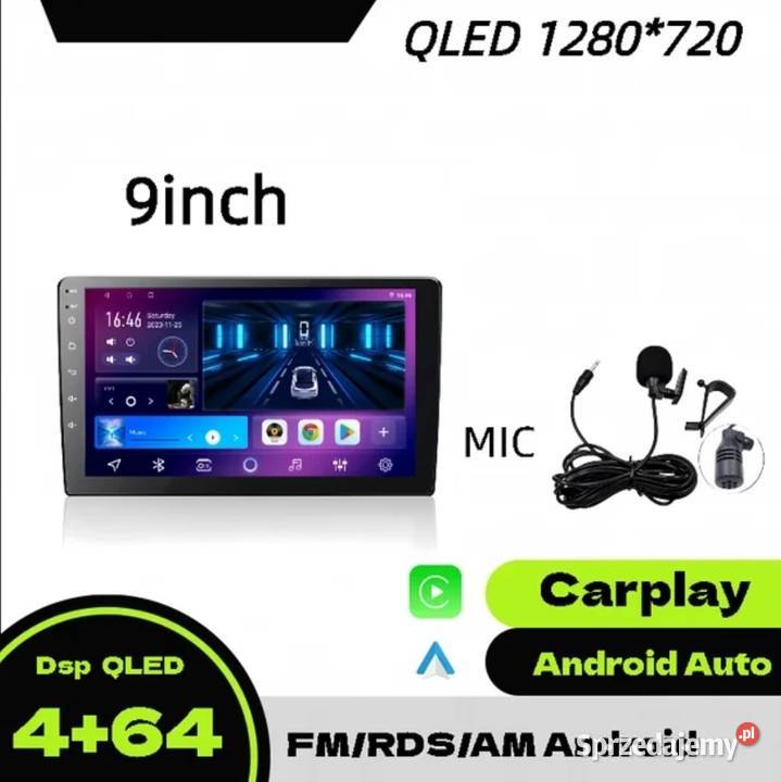 9 QLED 1280x720 Radio Rk3326 Wifi Bluetooth 4G Ruda Śląska