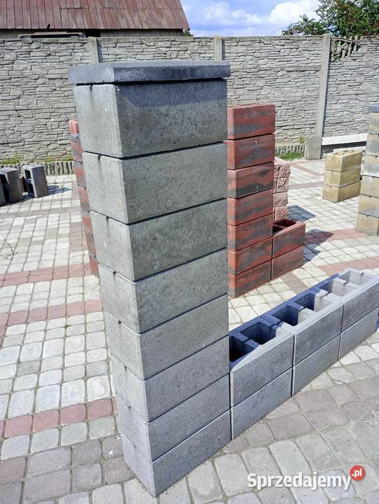 Bloczki Ogrodzeniowe Bloczek Ogrodzeniowy Grafit Żuromin