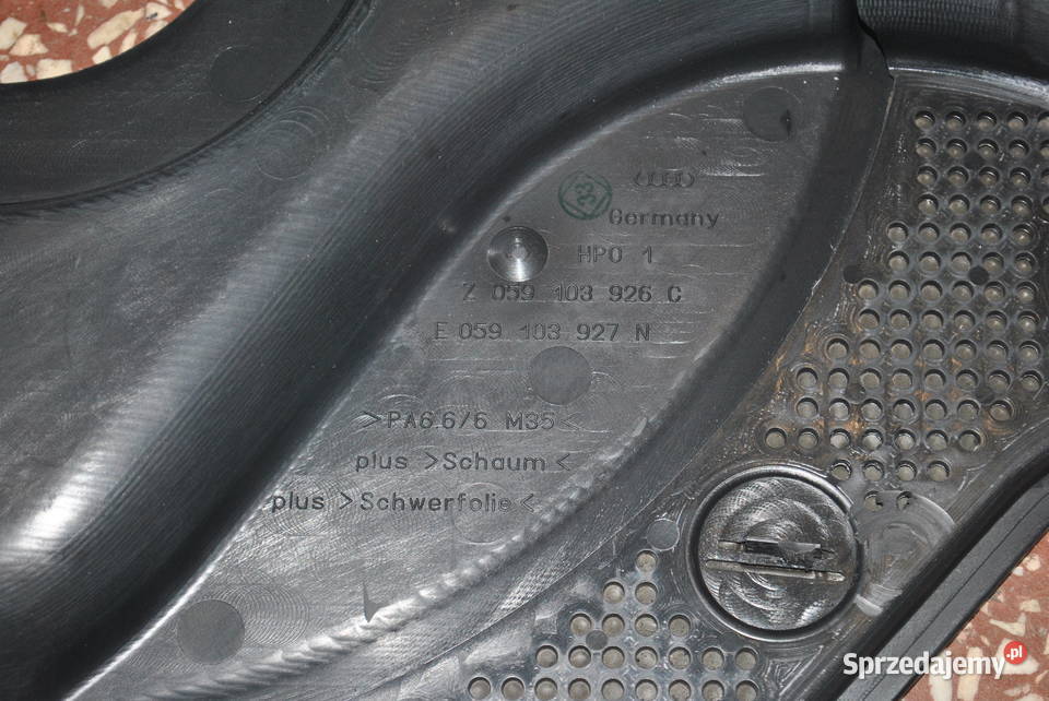 Osłona rozrządu dolna AUDI A4B5 SUPERB 1 PASSAT Blok silnika śląskie