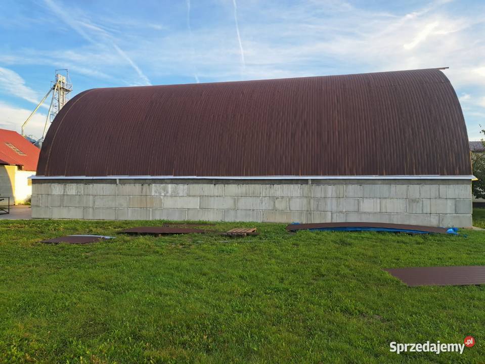Hala łukowa 145 x 25m magazyn obora słoma garaż