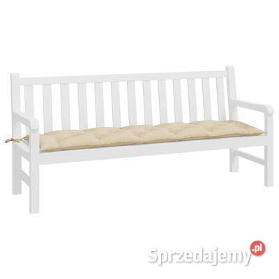 vidaXL Poduszka na ławkę ogrodową beżowa mazowieckie Warszawa sprzedam