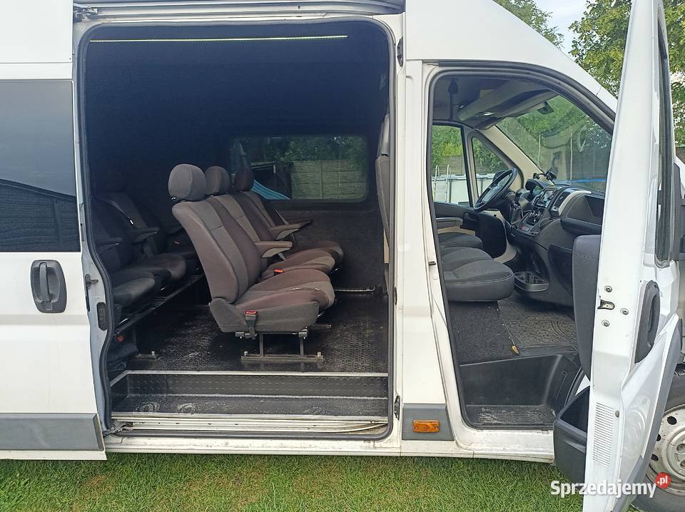 Ducato Maxi 9 osób tv duży bagażnik faktura 23 50500km Stropieszyn sprzedam