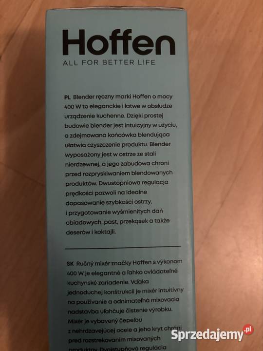 Blender Ręczny Hoffen 400W Twój Sposób na Zdrowe śląskie Mikołów