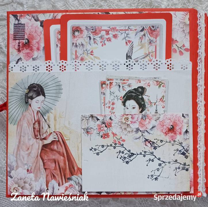ALBUM foto japoński prezent hand made Mszana Dolna