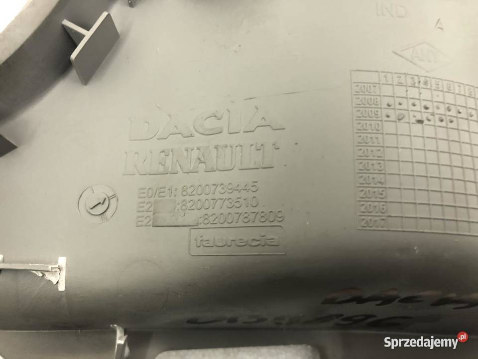 ZAŚLEPKA DESKI KOKPITU DACIA SANDERO I osobowe sprzedam