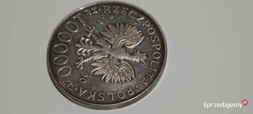 MONETA 100000 złotych 1990 typ A Solidarność Warszawa sprzedam