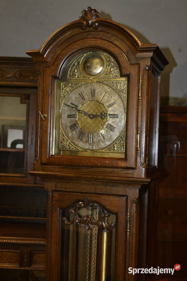 zegar ludwikowski ciemny dąb ażury Meble Będzin