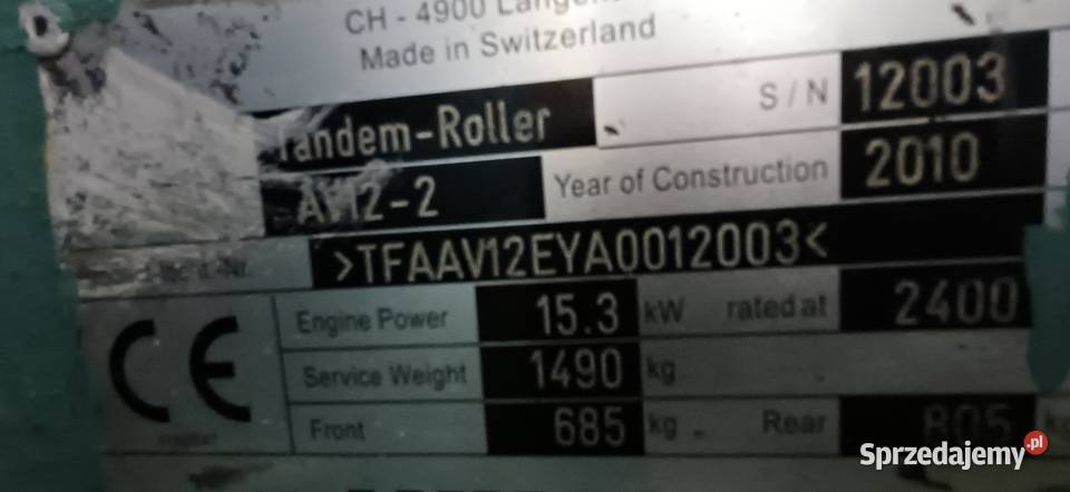 Ammann av 122 walec drogowy wibracyjny Lesko