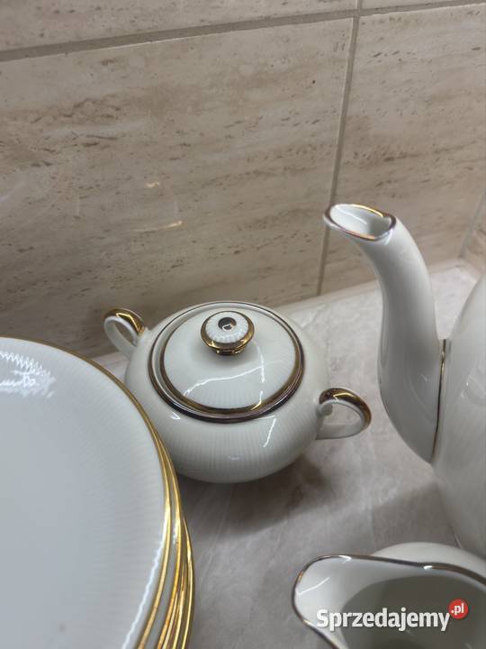 Zestaw kawowy Ecru Shumann arzberg Bavaria 8 lubelskie Biłgoraj