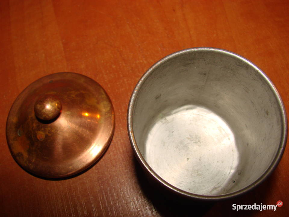 mała miedziana puszka Pruszcz Gdański