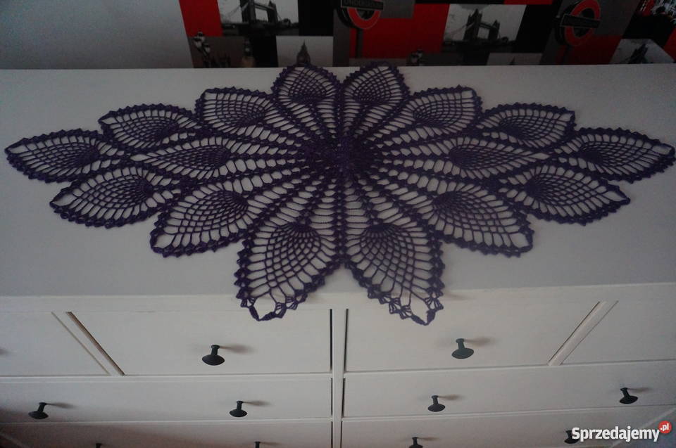 serwety obrus bieżnik serweta szydełko Libiszów-Kolonia