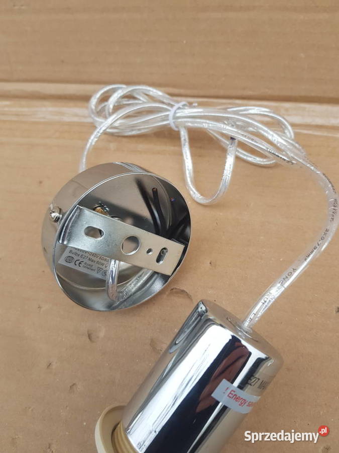 Zawieszenie do lampy na klosz abażur E27 CHROM