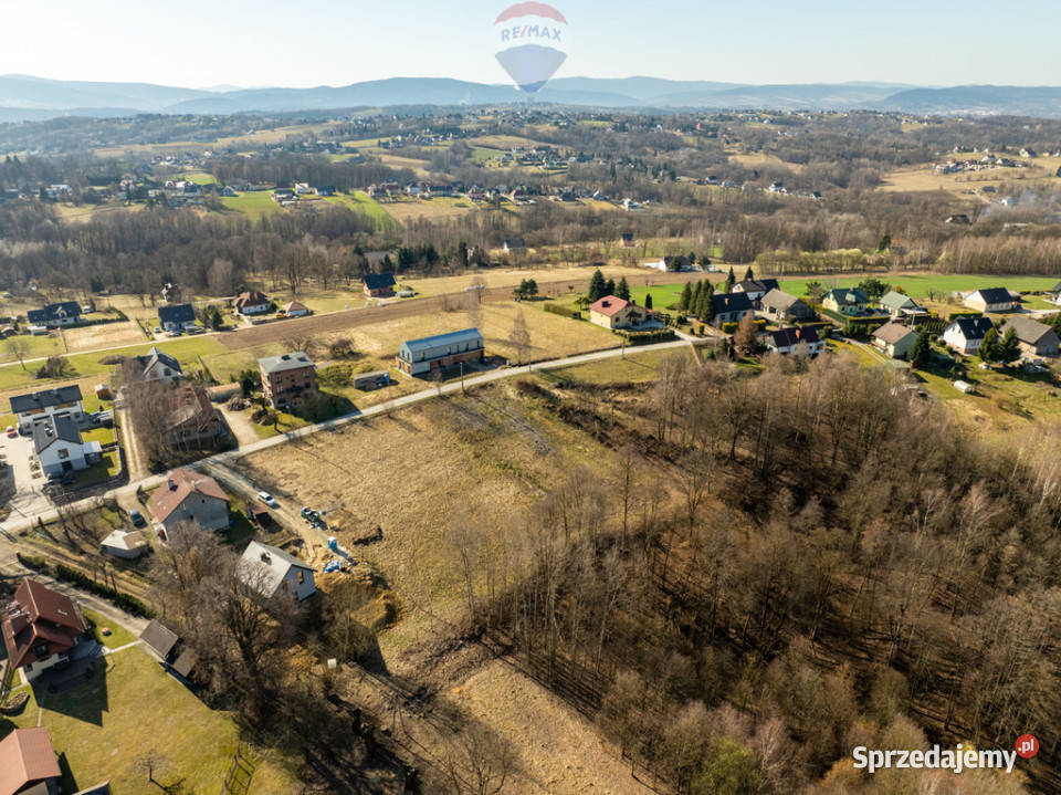 Działki budowlane Siepraw 8 ar z dala S7