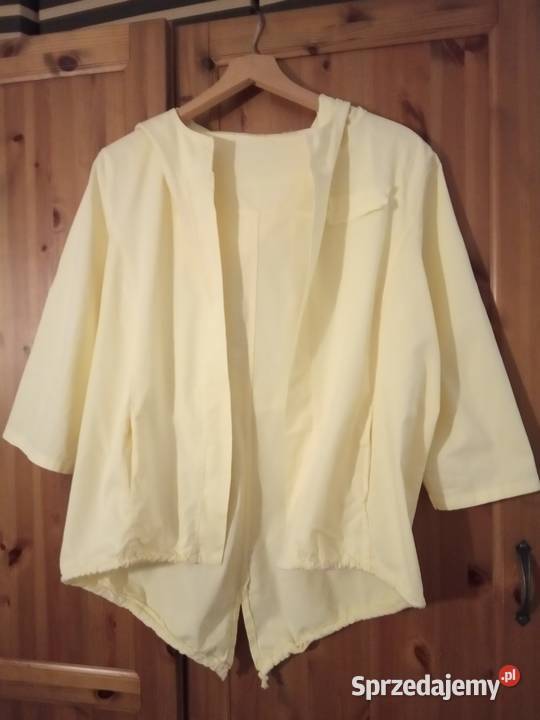 Kardigan z kapturem żółty/złoty Warszawa