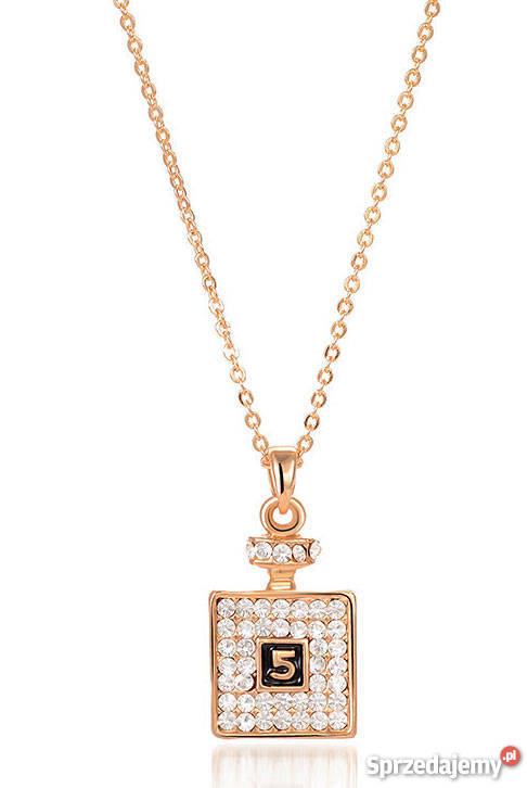 Wspaniały komplet Chanel 5 Wisiorek i kolczyki Ozdoby Biżuteria dla Pań śląskie Katowice