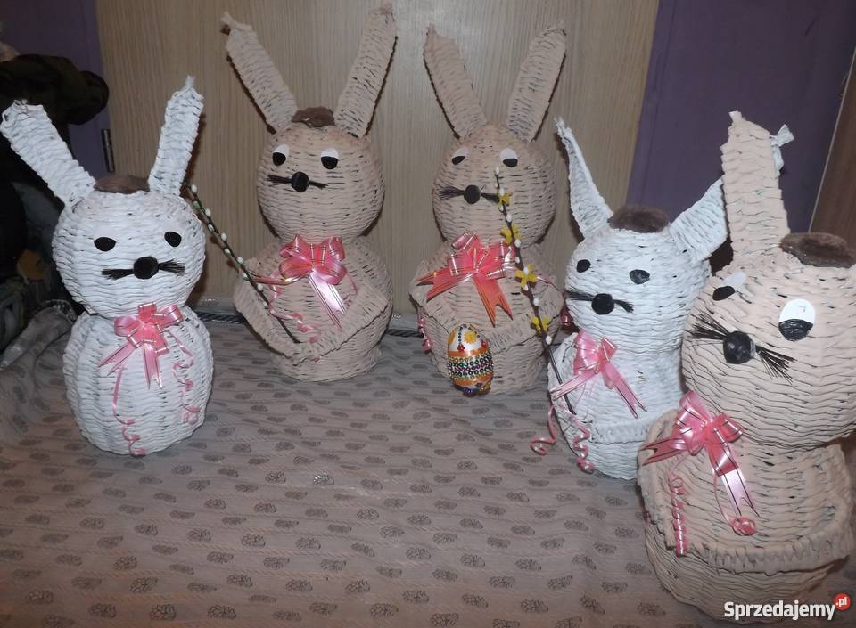 Zając papierowa wiklina Lublin