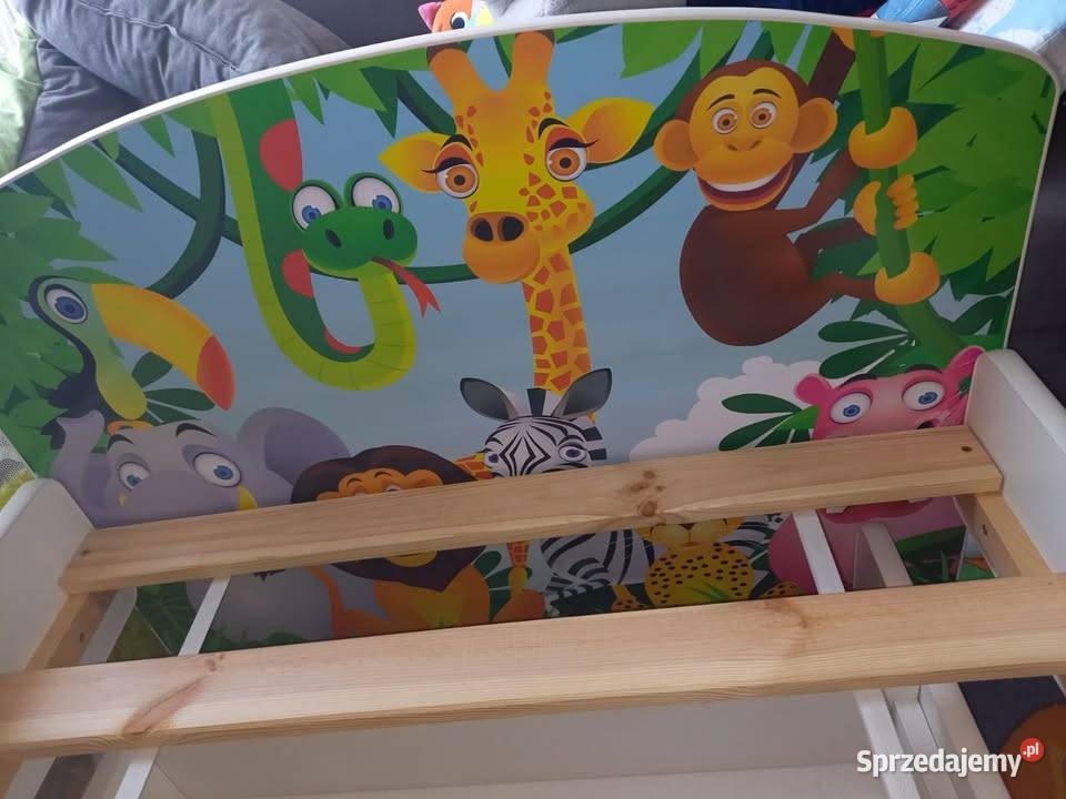 Lozko zeberkowe z pojemnikiem na posciel Częstochowa sprzedam