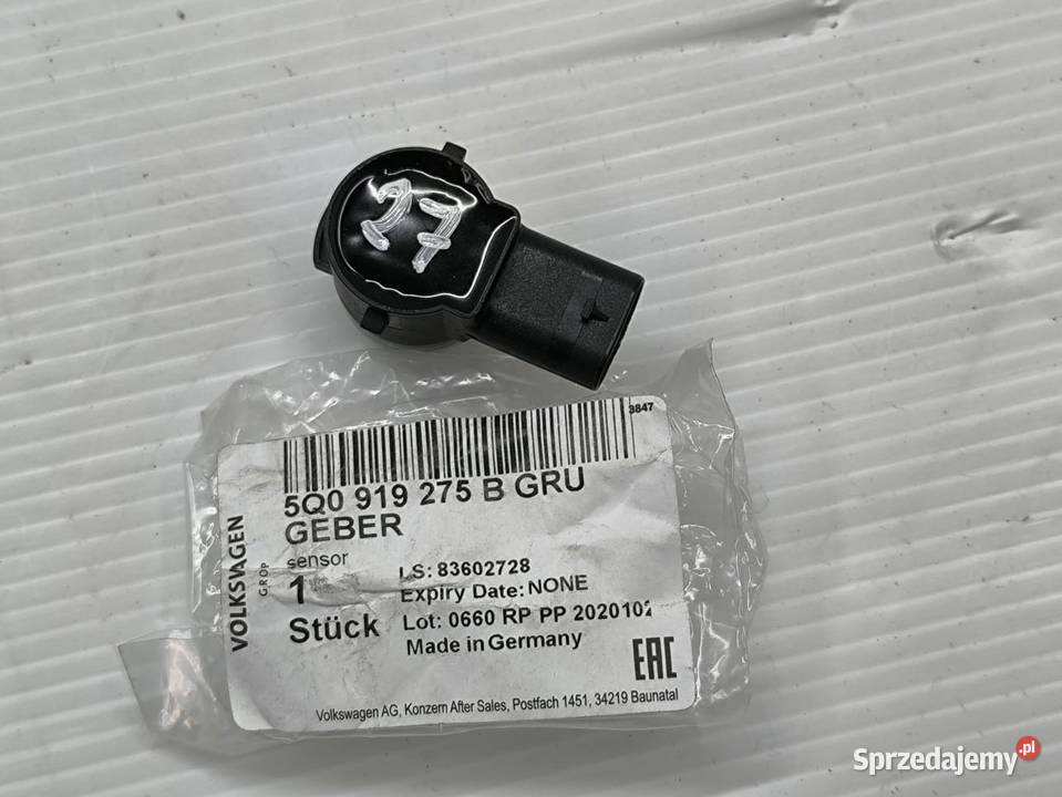 CZUJNIK PARKOWANIA PDC VOLKSWAGEN OE 5Q0919275B osobowe wielkopolskie