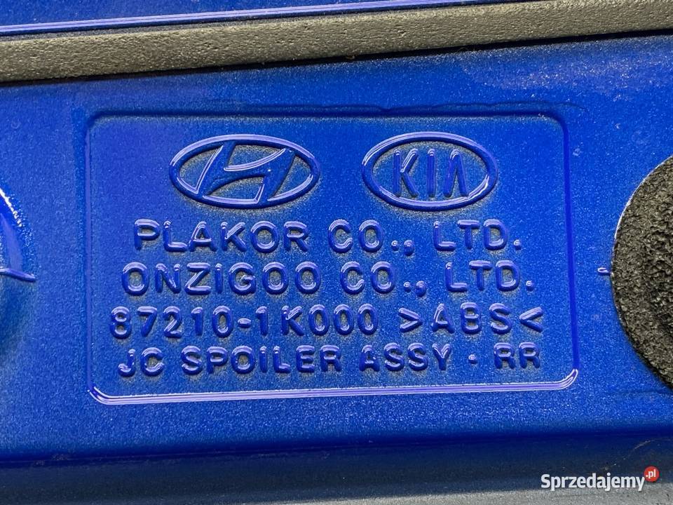 SPOILER HYUNDAI ix20 Hatchback 872101K000 OT2 OT podkarpackie