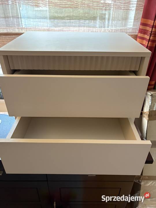 Stolik nocny z szufladami beżowy Wrocław