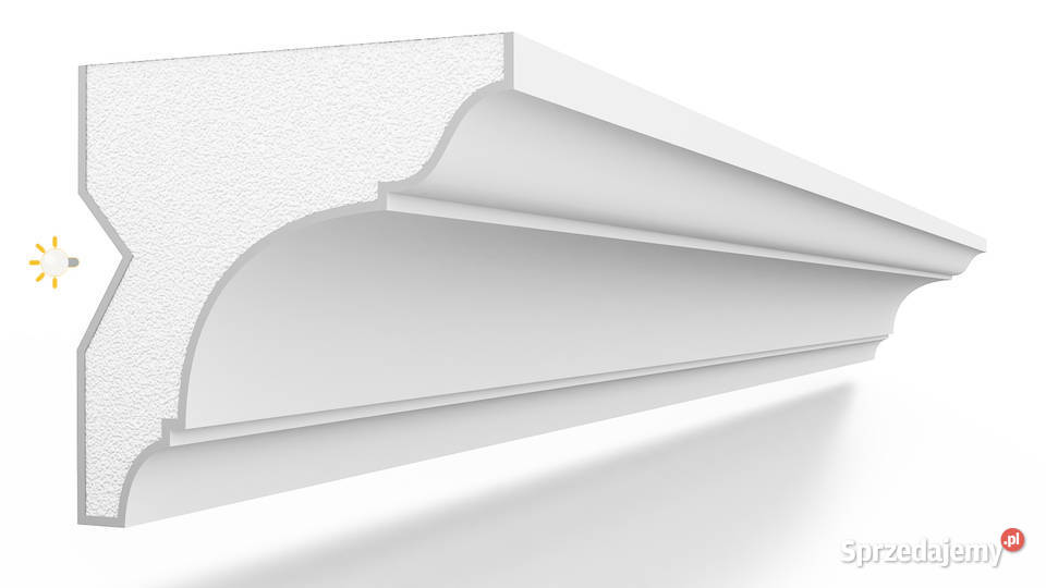 Maskownica karnisza sztukateria led FK1 Warszawa